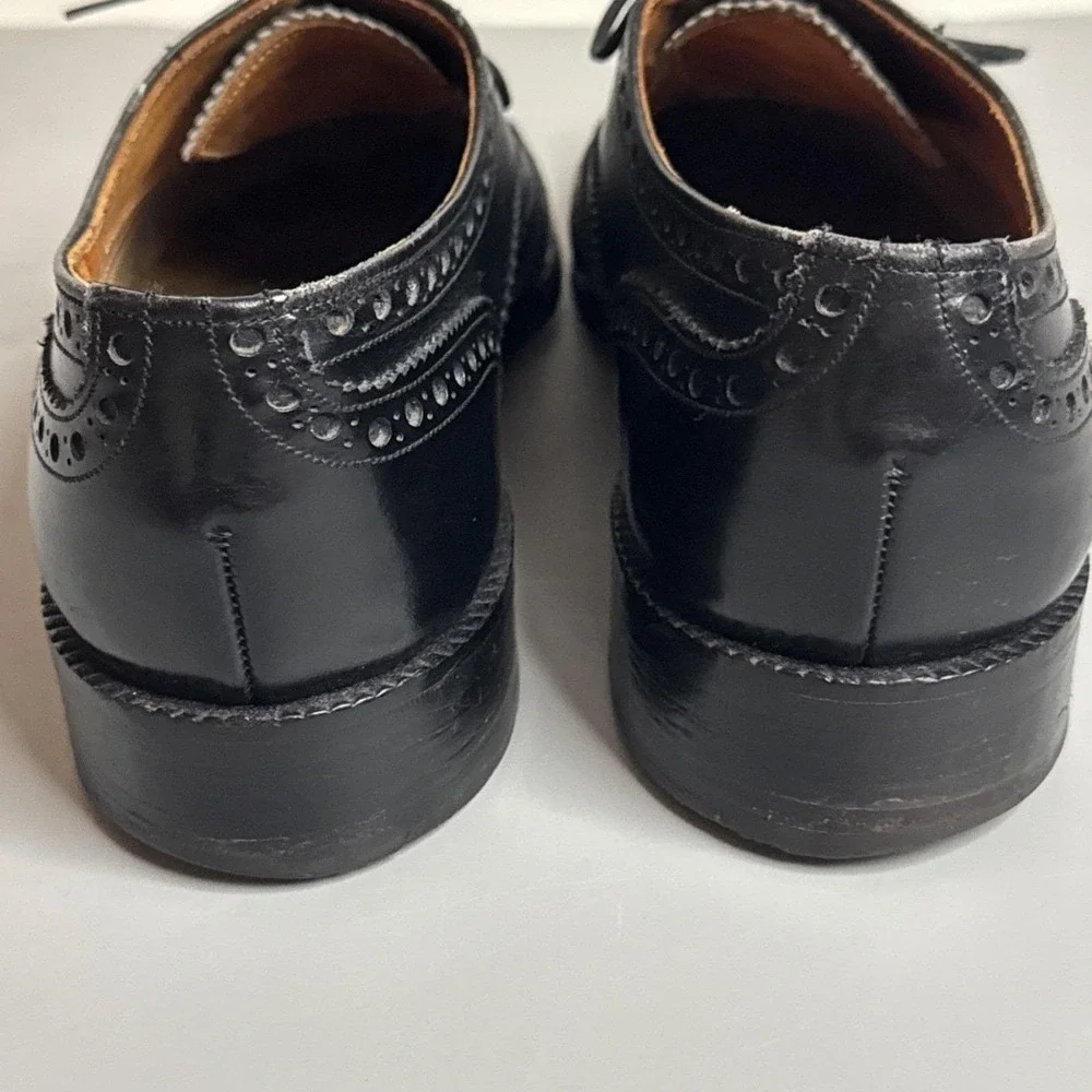 Vintage Lotus Ladbroke Wingtip Oxfords UK 8 EX (US 9) England Northampton Bench